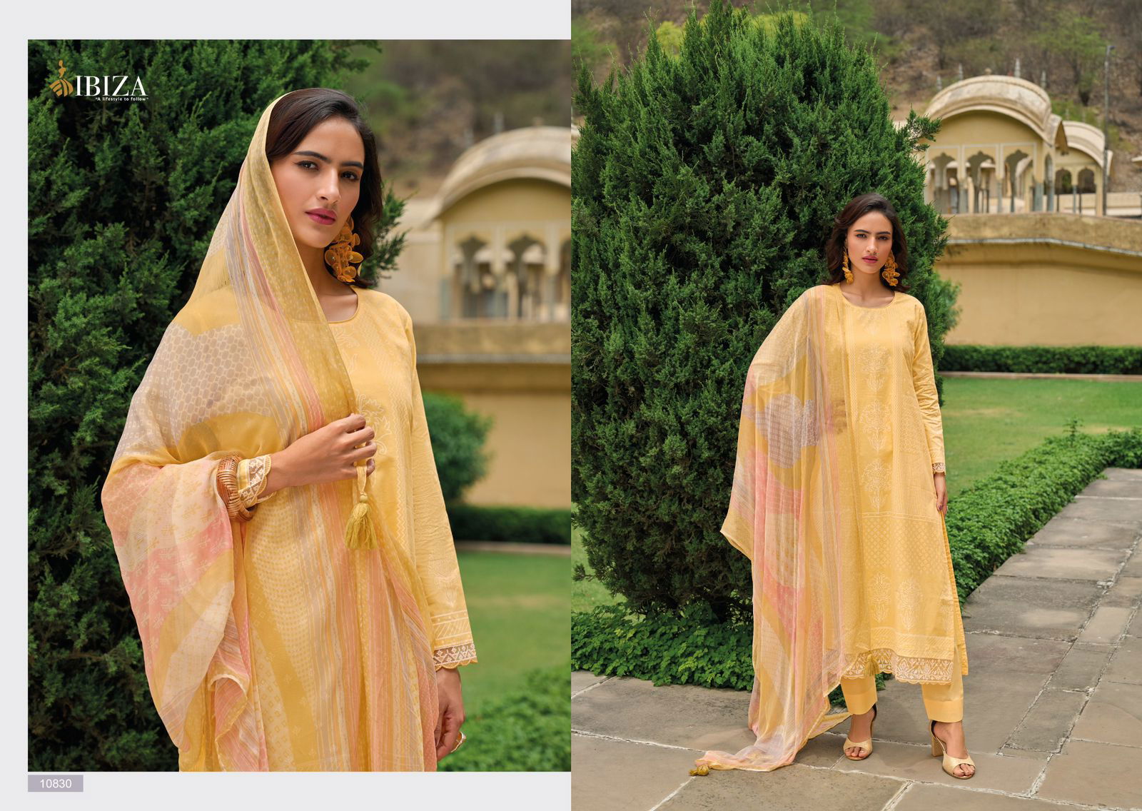 Armani By Ibiza Digital Printed Embroidery Lawn Cotton Salwar Kameez Wholesale Clothing Suppliers In India